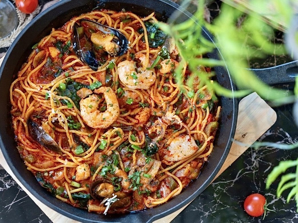 Seafood Jjambbong Pasta